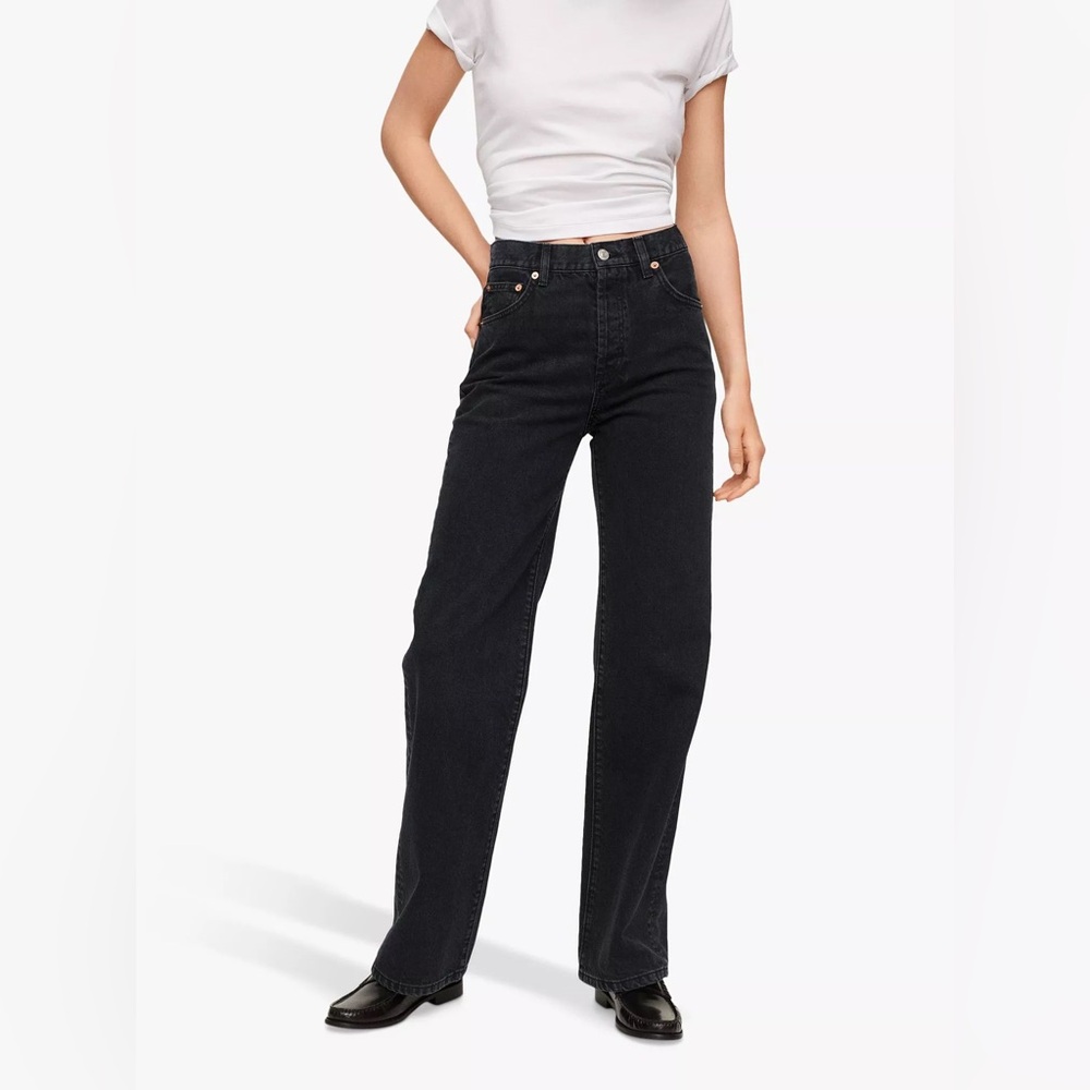 MANGO Kaia Dark Grey/black Jeans